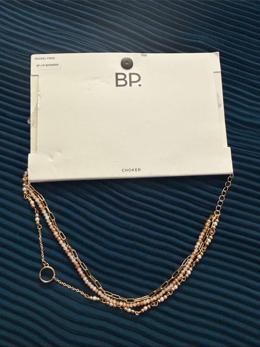 BP Gold and Blush Multi-Strand Choker